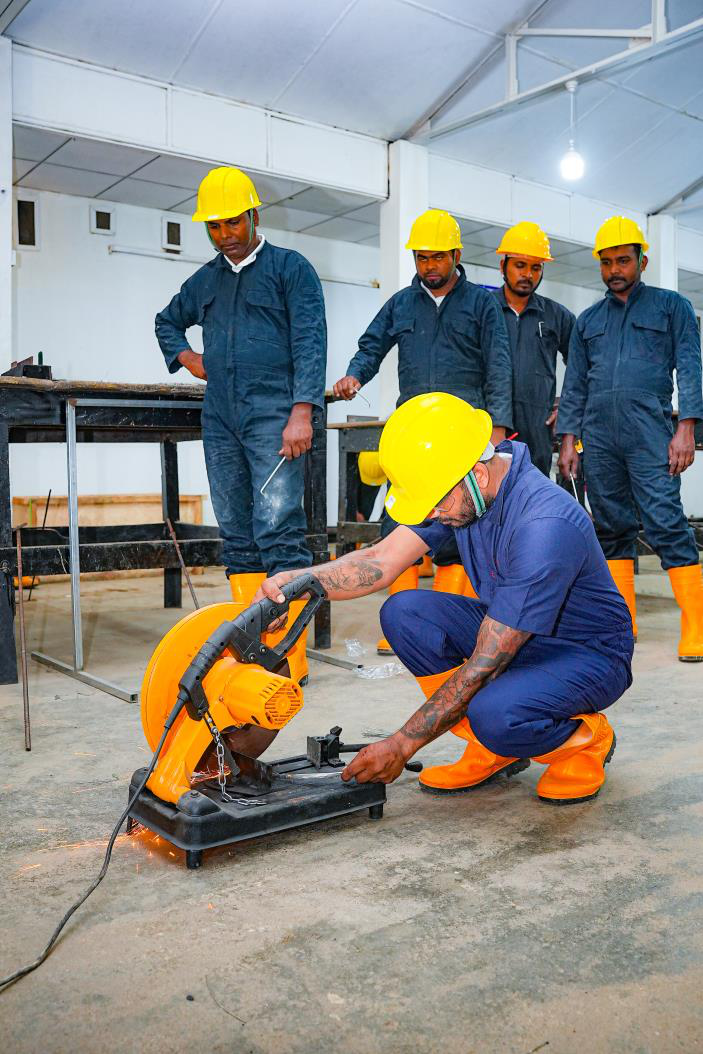 Vocational skills training at Sri Asia Academy